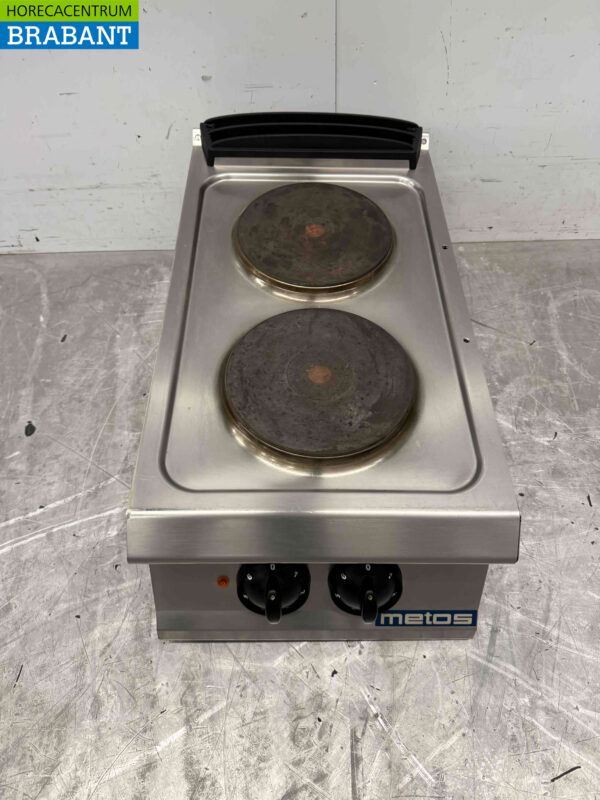 Cuisinière électrique 2 feux Olis en acier inoxydable 40 cm 400V Horeca – Image 2