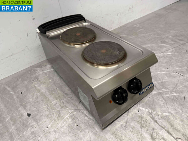 Cuisinière électrique 2 feux Olis en acier inoxydable 40 cm 400V Horeca – Image 3