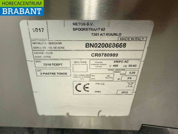 Cuisinière électrique 2 feux Olis en acier inoxydable 40 cm 400V Horeca – Image 4
