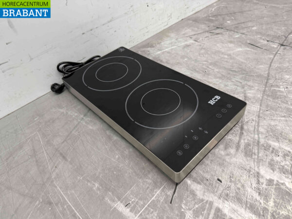 RVS Plaque à induction 2 brûleurs 3,5 kW 230V Horeca – Image 3