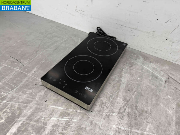 RVS Plaque à induction 2 brûleurs 3,5 kW 230V Horeca – Image 2