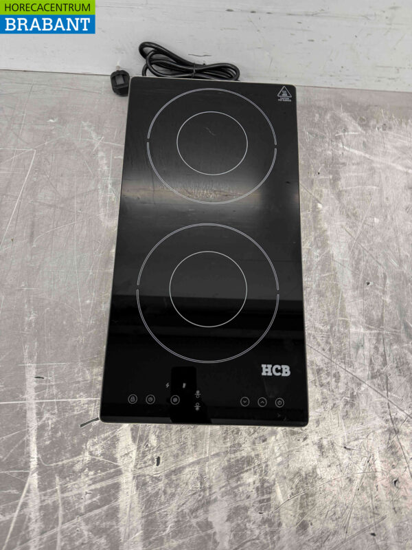 RVS Plaque à induction 2 brûleurs 3,5 kW 230V Horeca – Image 4