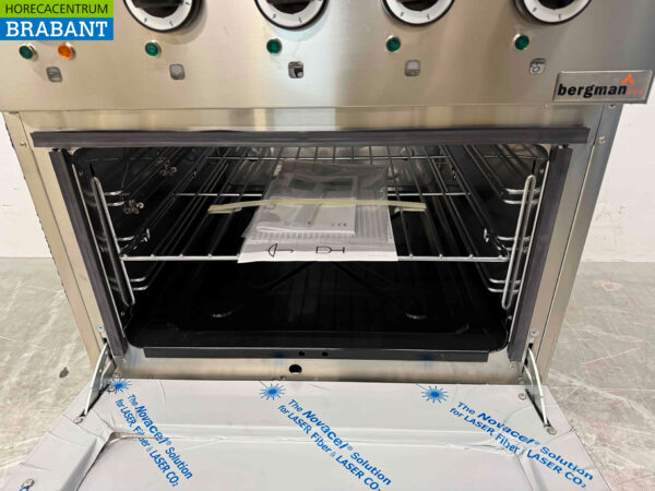 Plaque de cuisson électrique MBM en acier inoxydable à 4 feux avec four 70 cm 400V Horeca – Image 5