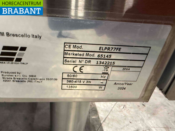 Plaque de cuisson électrique MBM en acier inoxydable à 4 feux avec four 70 cm 400V Horeca – Image 6