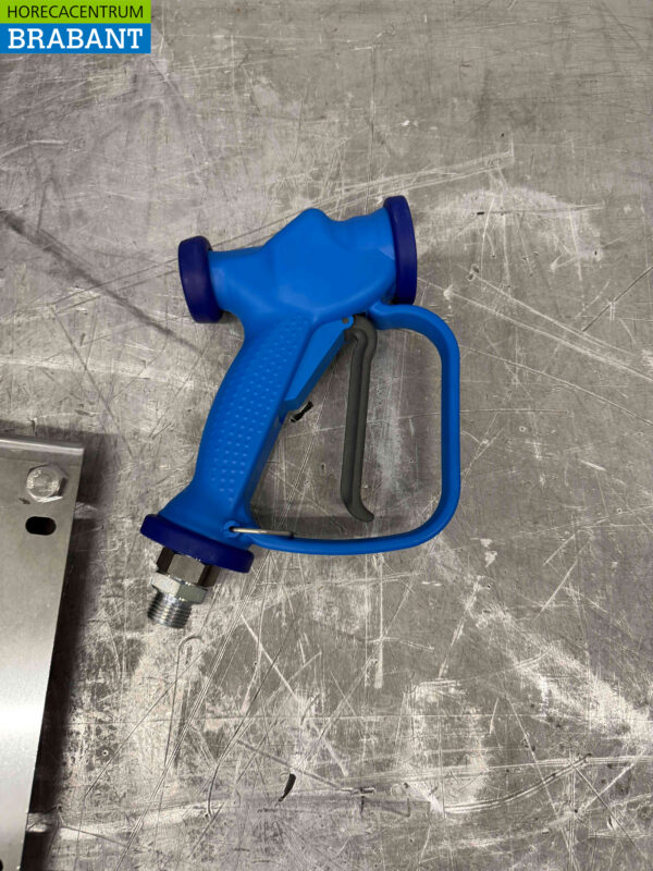 Enrouleur de tuyau en acier inoxydable avec tuyau de 10 mètres et pistolet de nettoyage Horeca – Image 2