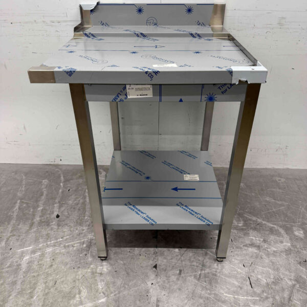 Acier inoxydable Table d'égouttage pour lave-vaisselle à poussoir 70 cm Horeca