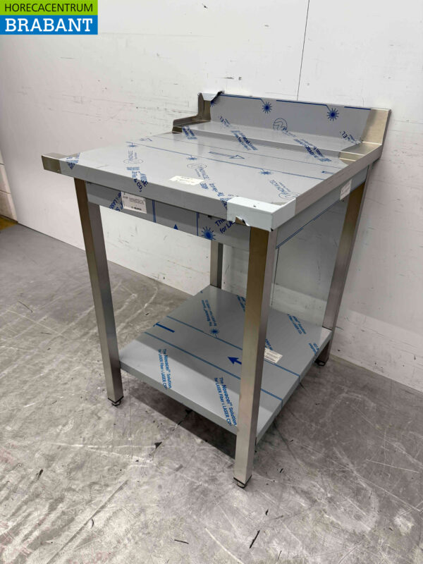 Acier inoxydable Table d'égouttage pour lave-vaisselle à poussoir 70 cm Horeca – Image 3