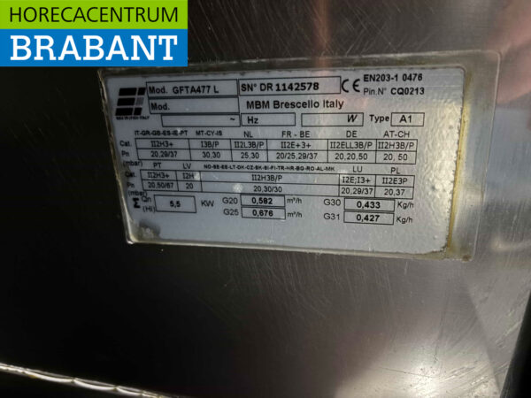 Planche à griller Dexion en acier inoxydable Plaque à griller 40 cm GAS Restauration – Image 5