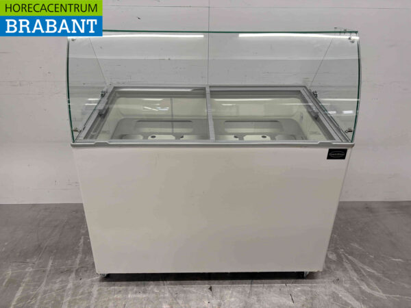 Mobile Combisteel Java Scoop vitrine à glace 8 plateaux 230V Horeca