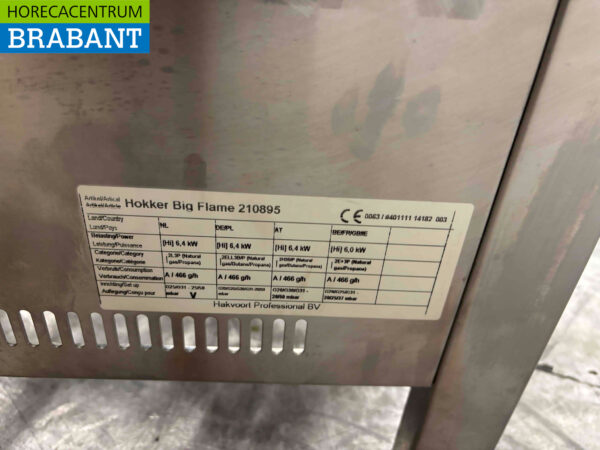 Brûleur Hokker Wok en acier inoxydable Wok 6,4 kW Propane Restauration – Image 5