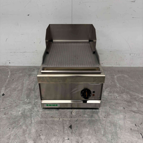 Plaque Giga Grill en acier inoxydable Planche à griller nervurée 40 cm 400V Horeca