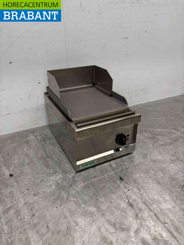 Plaque Giga Grill en acier inoxydable Planche à griller nervurée 40 cm 400V Horeca – Image 2