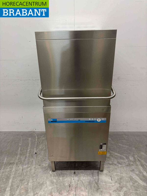 Lave-vaisselle à passage Meiko DV80.2 en acier inoxydable 400V Horeca