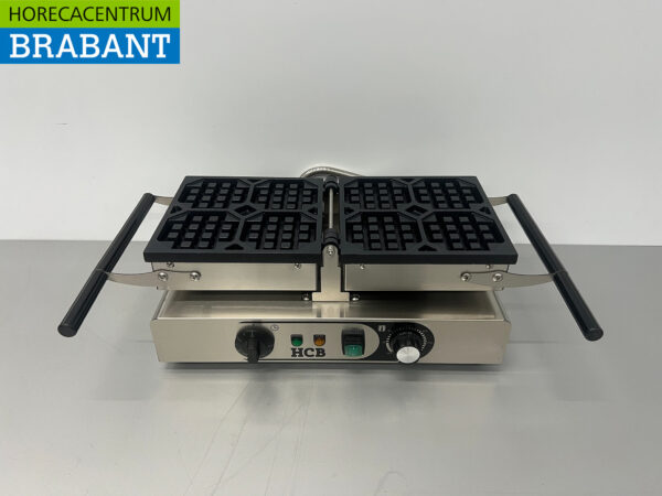 Gaufrier inclinable HCB en acier inoxydable avec minuterie 230V Restauration