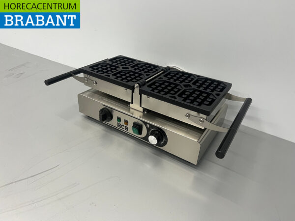 Gaufrier inclinable HCB en acier inoxydable avec minuterie 230V Restauration – Image 2