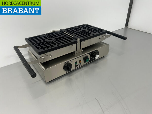 Gaufrier inclinable HCB en acier inoxydable avec minuterie 230V Restauration – Image 3