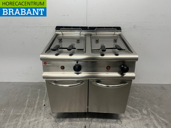 Baron Double Fryer en acier inoxydable friteuse 2 x 15 litres 26 kW Propane Restauration