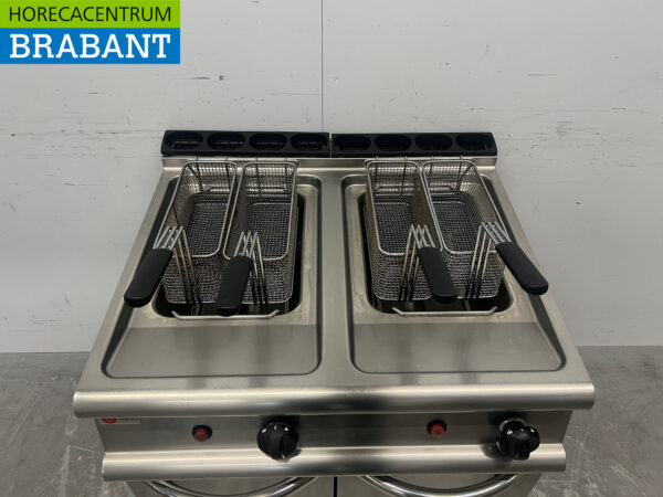 Baron Double Fryer en acier inoxydable friteuse 2 x 15 litres 26 kW Propane Restauration – Image 4