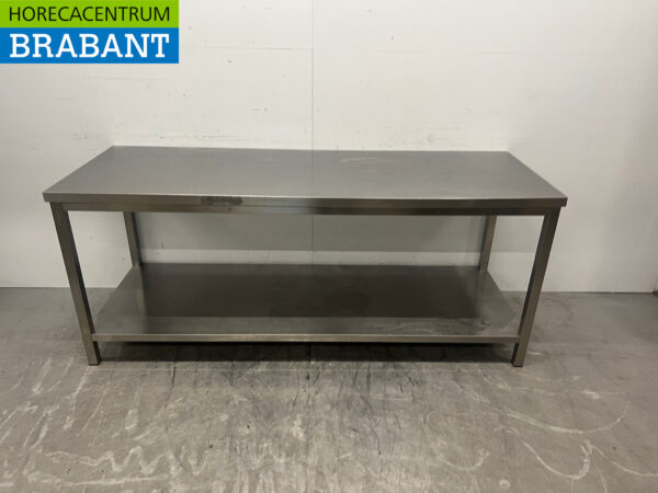 Table de travail en acier inoxydable 200 x 70 x 83,5 cm Restauration