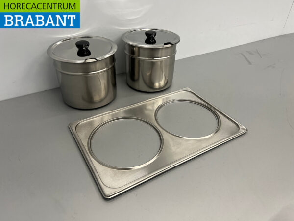 Insert en acier inoxydable pour Bain Marie 2 x 6 litres Horeca – Image 3