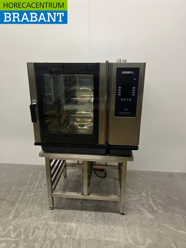 Leventi Combisteamer en acier inoxydable 6 x 60/40 cm 400V Horeca