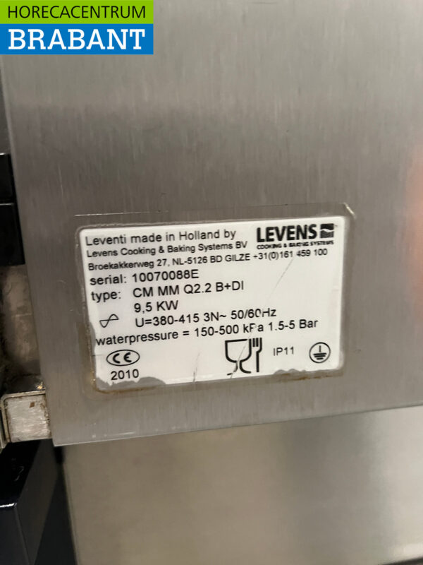 Leventi Combisteamer en acier inoxydable 6 x 60/40 cm 400V Horeca – Image 7