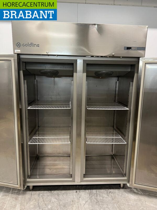 Congélateur double porte Coldline en acier inoxydable 1400 litres 230V Horeca – Image 4