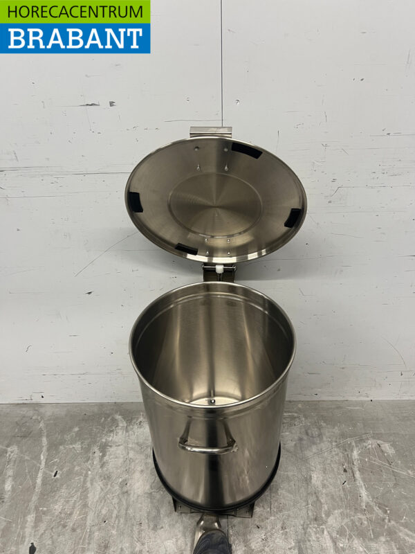 Poubelle en acier inoxydable avec commande au pied 50 litres Restauration – Image 4
