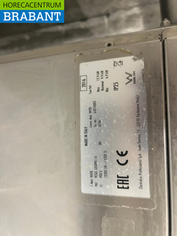 Lave-vaisselle à passage Zanussi en acier inoxydable 400V Horeca – Image 7