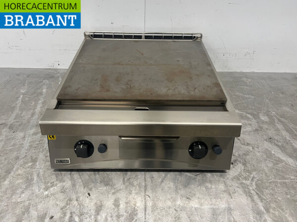 Acier inoxydable Zanussi Cook-through Sudderplaat 80 cm GAS Horeca