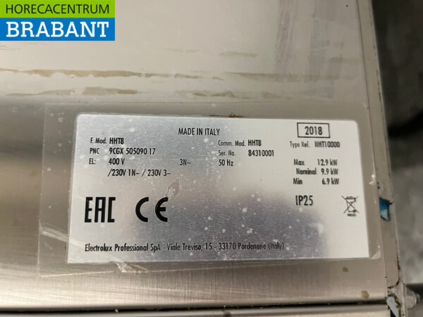 Lave-vaisselle à passage Zanussi en acier inoxydable 400V Horeca – Image 7