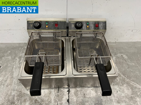 Friteuse double Combisteel en acier inoxydable 2 x 10 litres 2 x 230V Horeca – Image 4