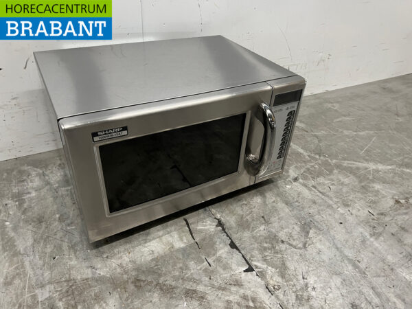 Four à micro-ondes Sharp R-15AT en acier inoxydable 28 litres 230V Horeca – Image 3