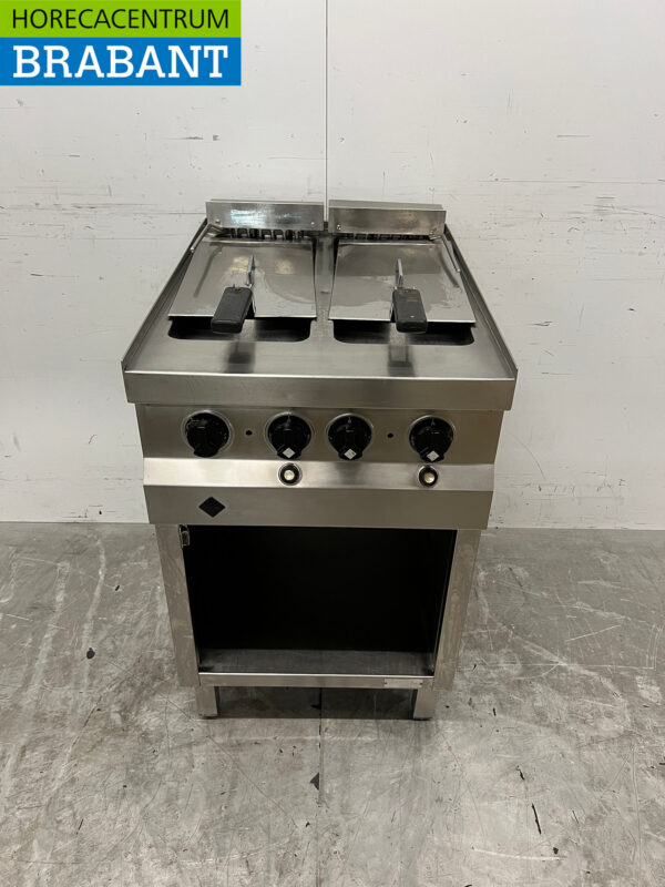 Friteuse double MKN en acier inoxydable 2 x 12 litres 400V Horeca