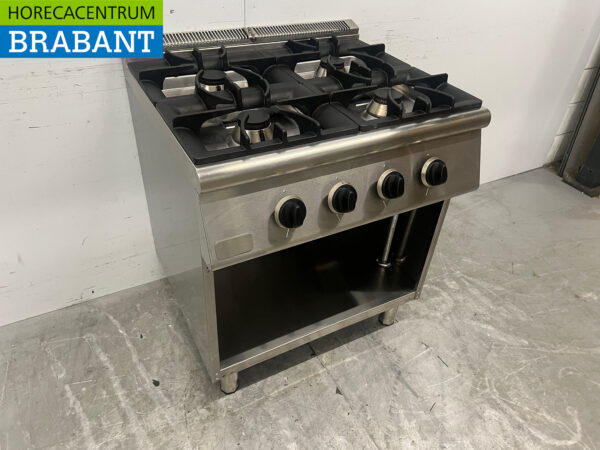 Cuisinière 4 feux Combisteel en acier inoxydable 80 cm GAS Horeca – Image 3