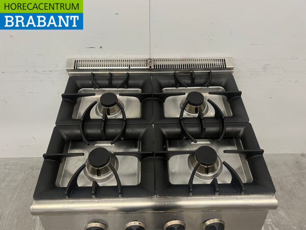 Cuisinière 4 feux Combisteel en acier inoxydable 80 cm GAS Horeca – Image 4