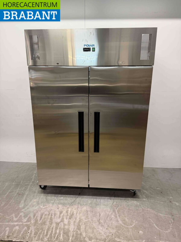 Acier inoxydable Polar G595 Double porte 2 portes Congélateur Congélateur 1200 litres 230V Horeca