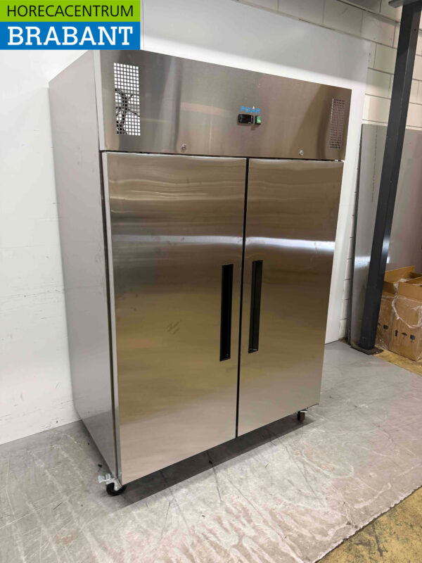 Acier inoxydable Polar G595 Double porte 2 portes Congélateur Congélateur 1200 litres 230V Horeca – Image 3