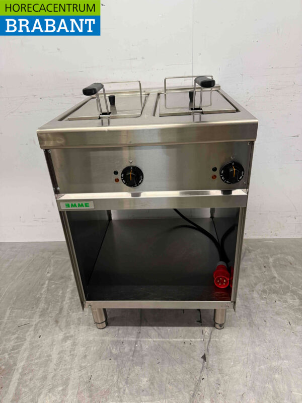 Friteuse double Giga en acier inoxydable 2 x 8 litres 400V Horeca