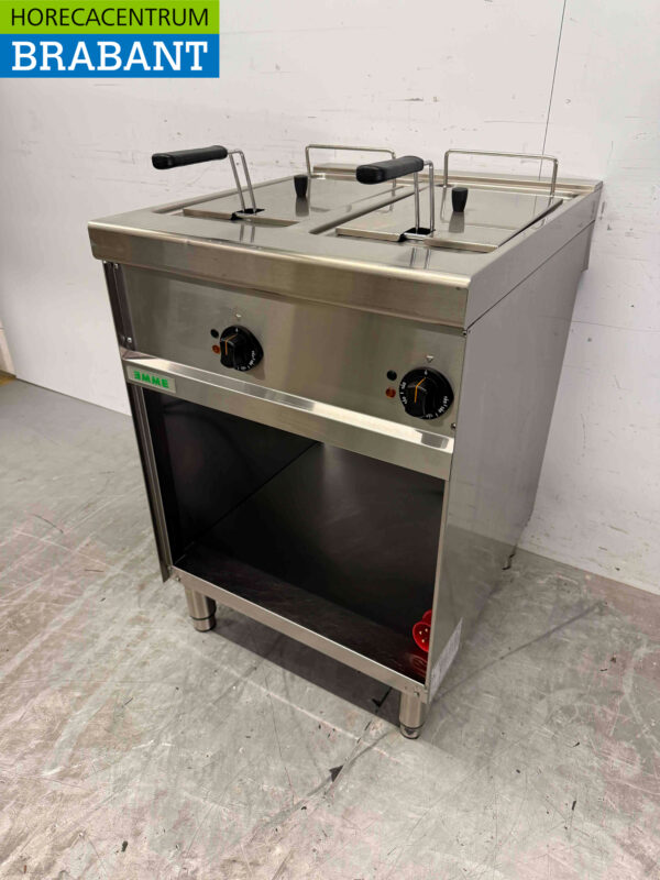Friteuse double Giga en acier inoxydable 2 x 8 litres 400V Horeca – Image 2