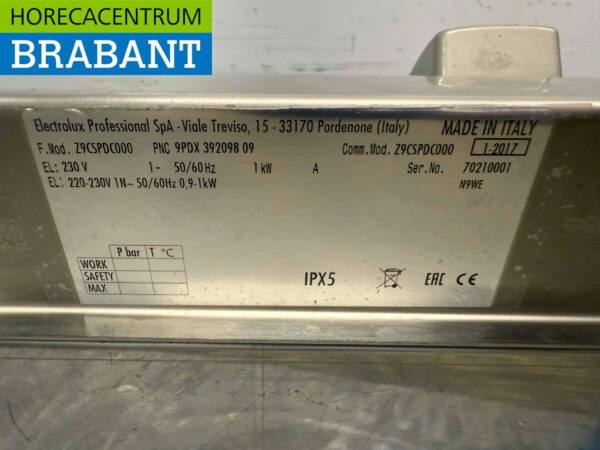 Chauffe-frites Zanussi en acier inoxydable 40 cm 230V Restauration – Image 5