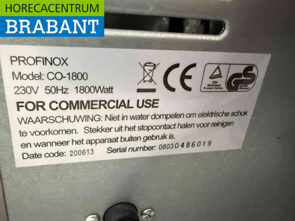 SS Profinox Four à air chaud Four à convection Four Snack230V Horeca – Image 5