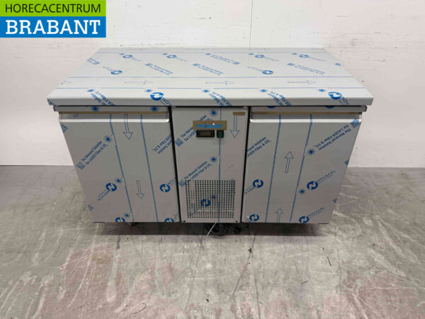 Acier inoxydable Polar UA070 Efficacité énergétique Comptoir réfrigéré 2 portes 130 cm 230V Horeca – Image 2