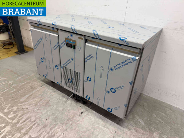 Acier inoxydable Polar UA070 Efficacité énergétique Comptoir réfrigéré 2 portes 130 cm 230V Horeca – Image 4