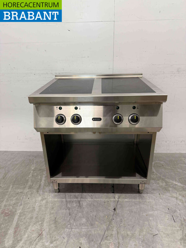 Acier inoxydable Hendi Plaque de cuisson à induction 4 brûleurs 17 kW 400V Horeca