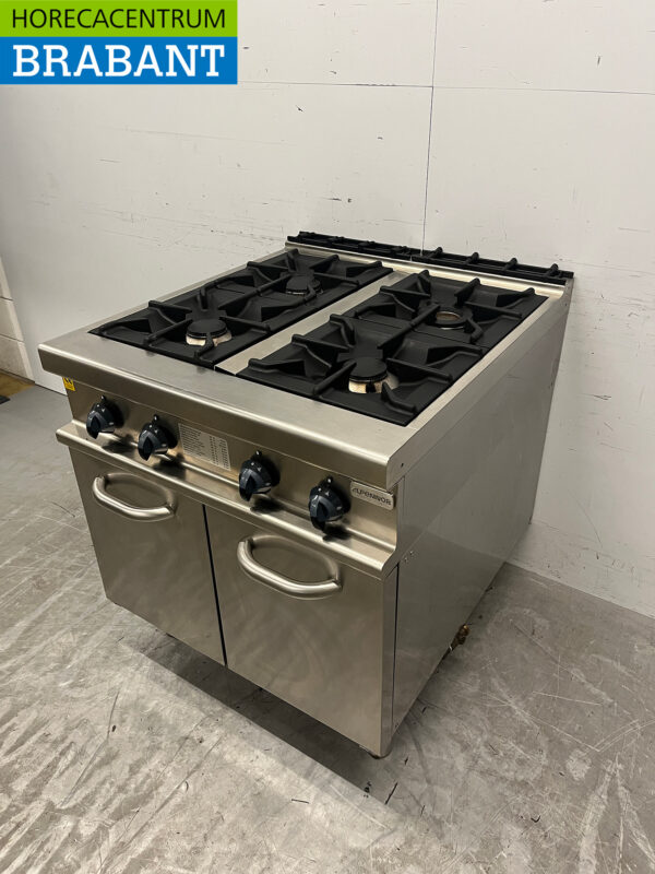 Cuisinière à gaz 4 feux RVS Alpeninox GAS Horeca – Image 2