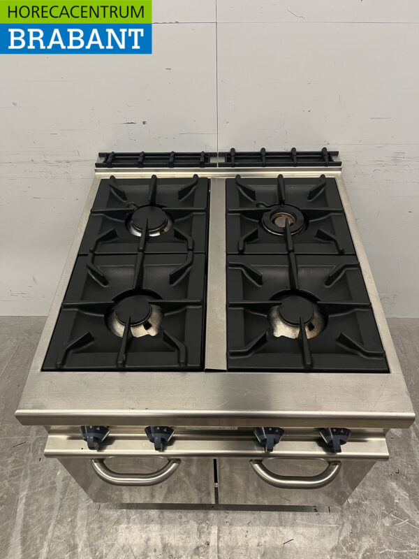 Cuisinière à gaz 4 feux RVS Alpeninox GAS Horeca – Image 4