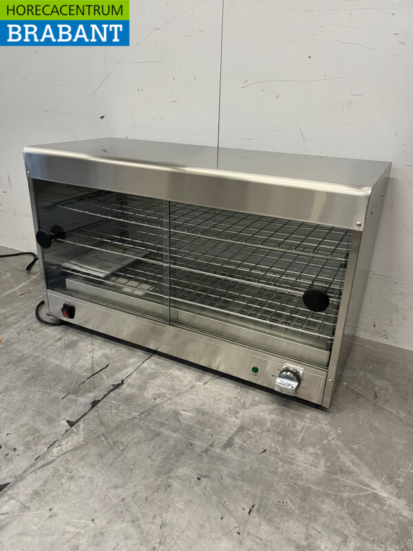 Buffalo CJ559 en acier inoxydable Vitrine chaude pour 60 gâteaux 230V Horeca – Image 2