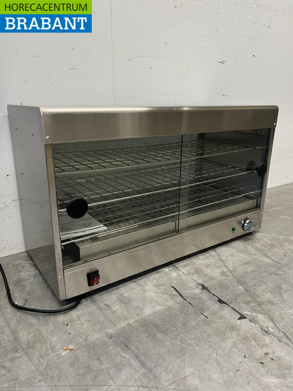 Buffalo CJ559 en acier inoxydable Vitrine chaude pour 60 gâteaux 230V Horeca – Image 3