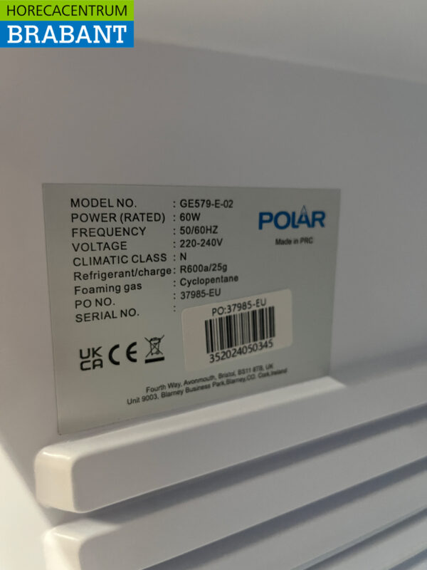 Polar GE579 Minibar Mini réfrigérateur 29 litres 230V Horeca – Image 6
